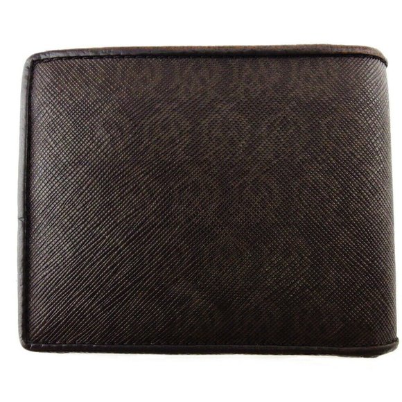 DUNHILL Bi -fold Wallet Windsor PVC x Leather Authentic - Picture 1 of 11